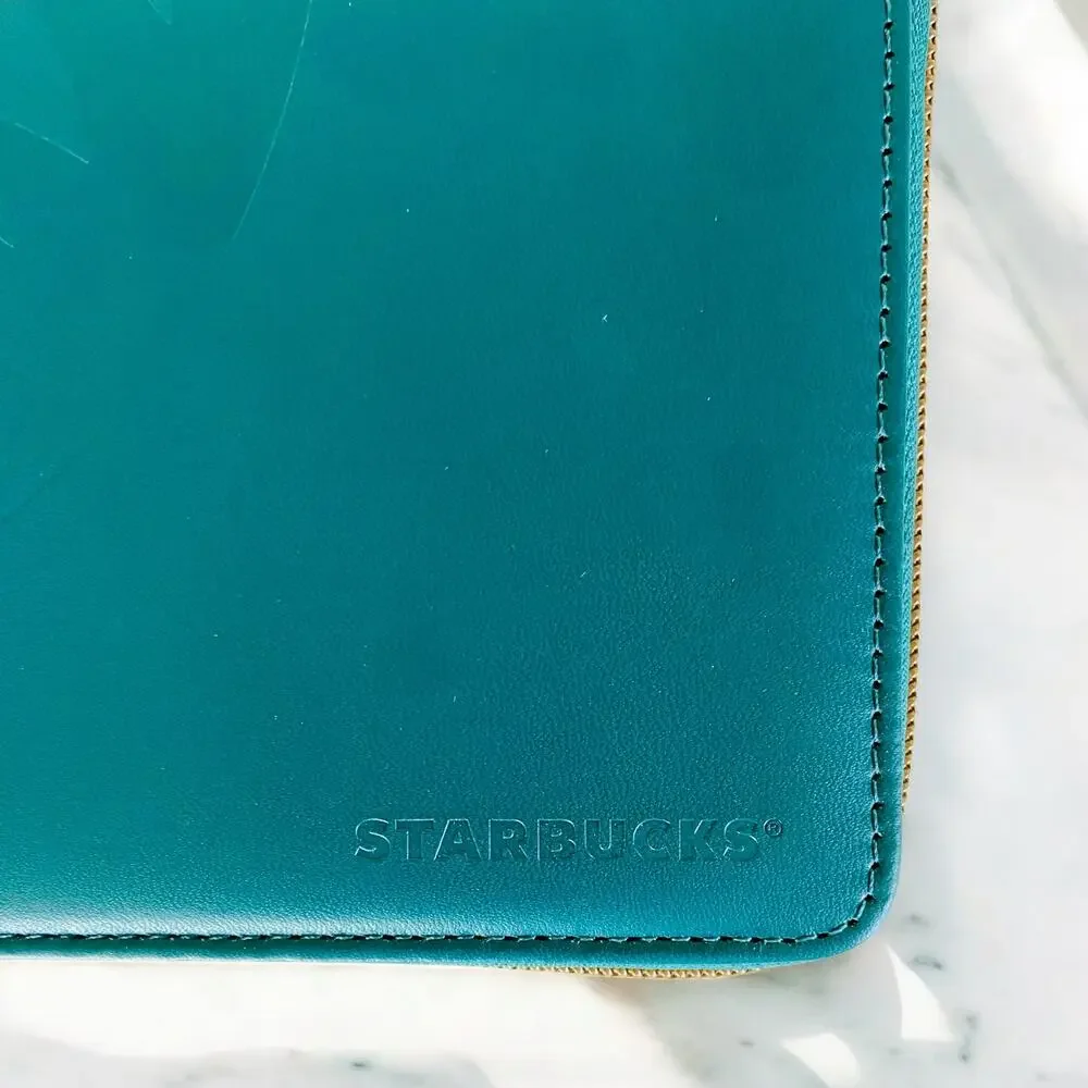 2019 Starbucks Mermaid Phillipines Green Teal Travel Organizer New Years Book